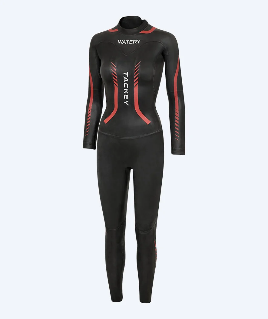 Watery Neoprenanzug für Damen - Tackey Elite - Schwarz/Rot - Image 9