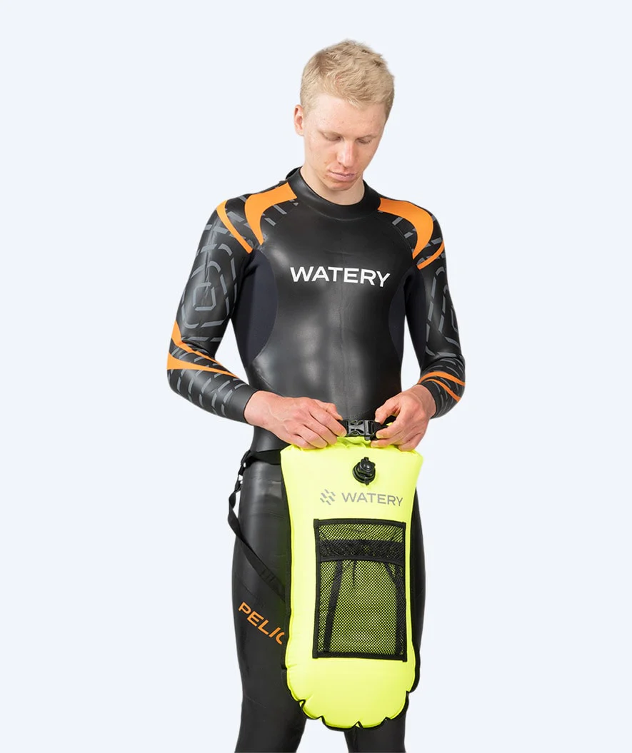Watery Schwimmboje für Schwimmer - Pro 28L - Fluo Gelb - Image 5