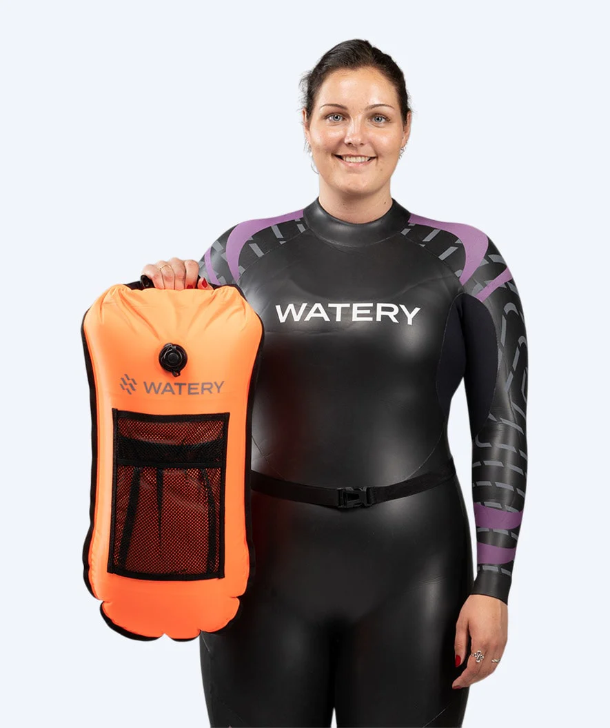 Watery Schwimmboje für Schwimmer - Pro 28L - Orange - Image 5
