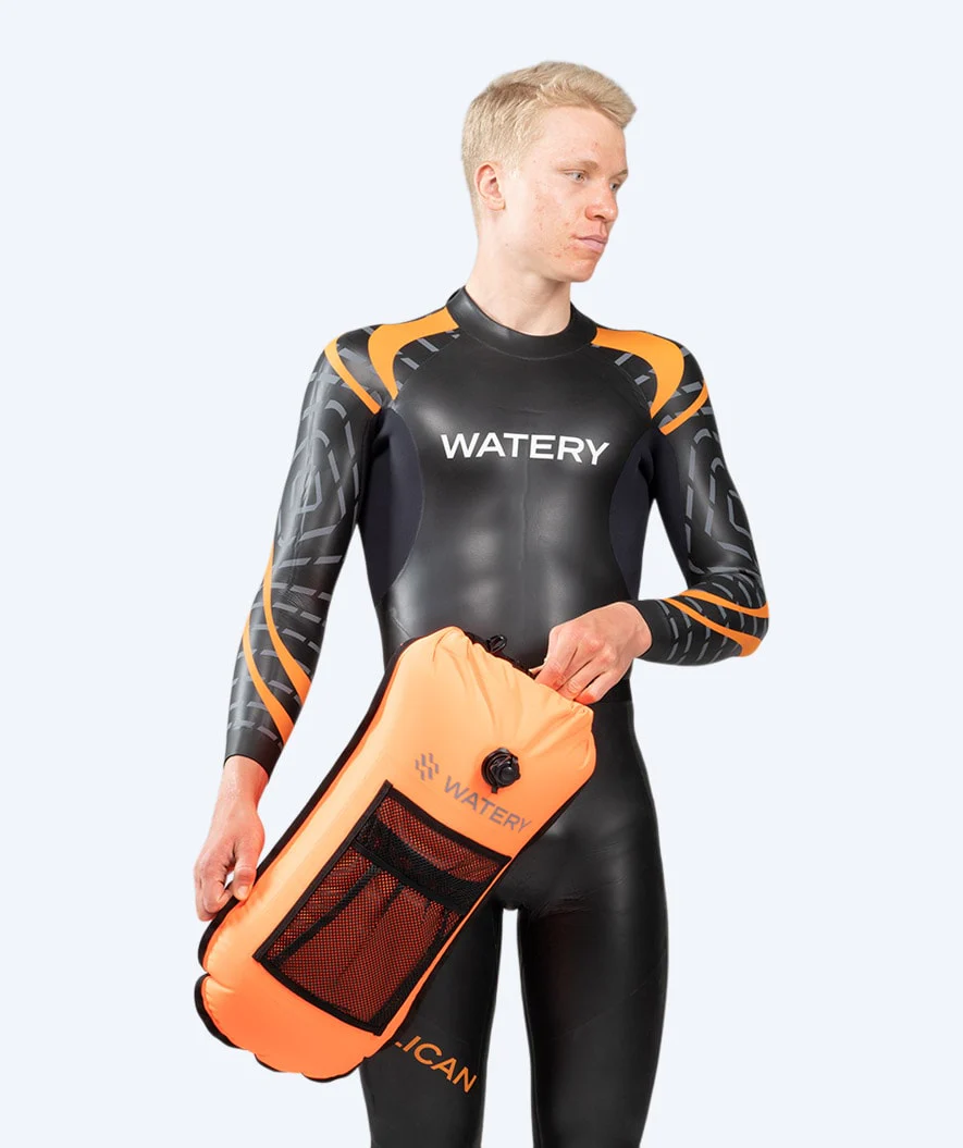 Watery Schwimmboje für Schwimmer - Pro 28L - Orange - Image 7