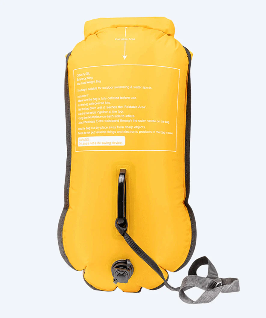 Watery Schwimmboje - Swim Buoy & Dry Bag 28L - Gelb - Image 2
