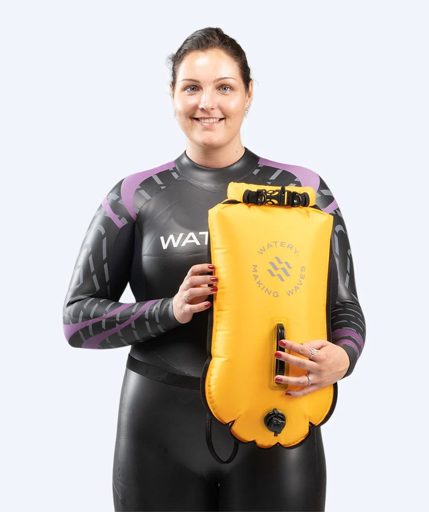 Watery Schwimmboje - Swim Buoy & Dry Bag 28L - Gelb - Image 3