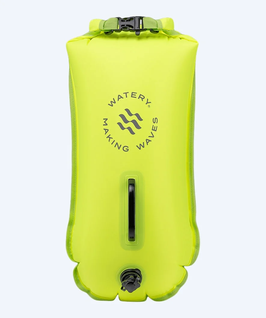 Watery Schwimmboje - Swim Buoy & Dry Bag 28L - Fluo Gelb