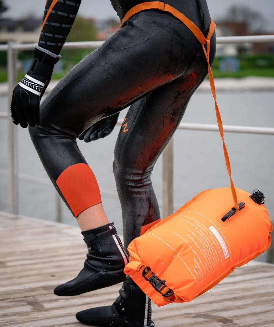 Watery Schwimmboje - Swim Buoy & Dry Bag 28L - Fluo Gelb - Image 7