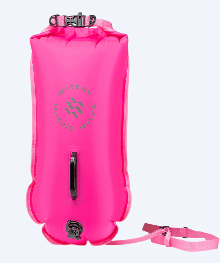 Watery Schwimmboje - Swim Buoy & Dry Bag 28L - Rosa