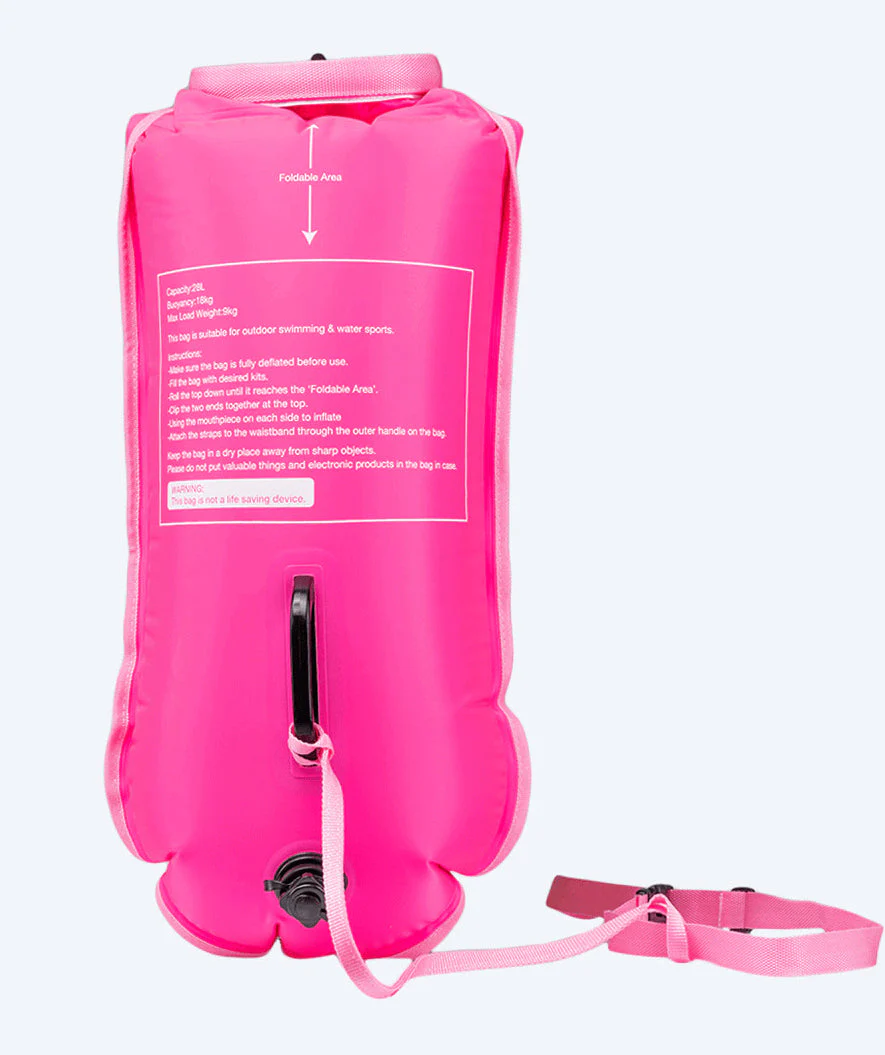 Watery Schwimmboje - Swim Buoy & Dry Bag 28L - Rosa - Image 2