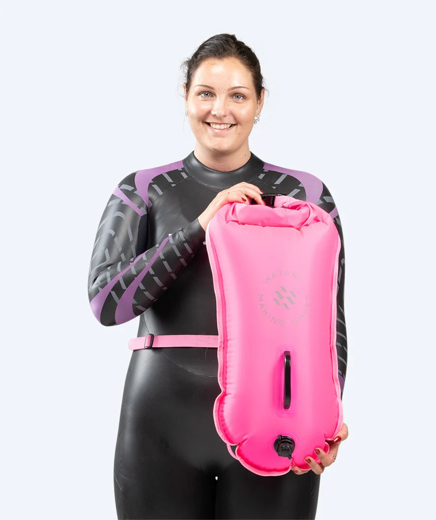 Watery Schwimmboje - Swim Buoy & Dry Bag 28L - Rosa - Image 3