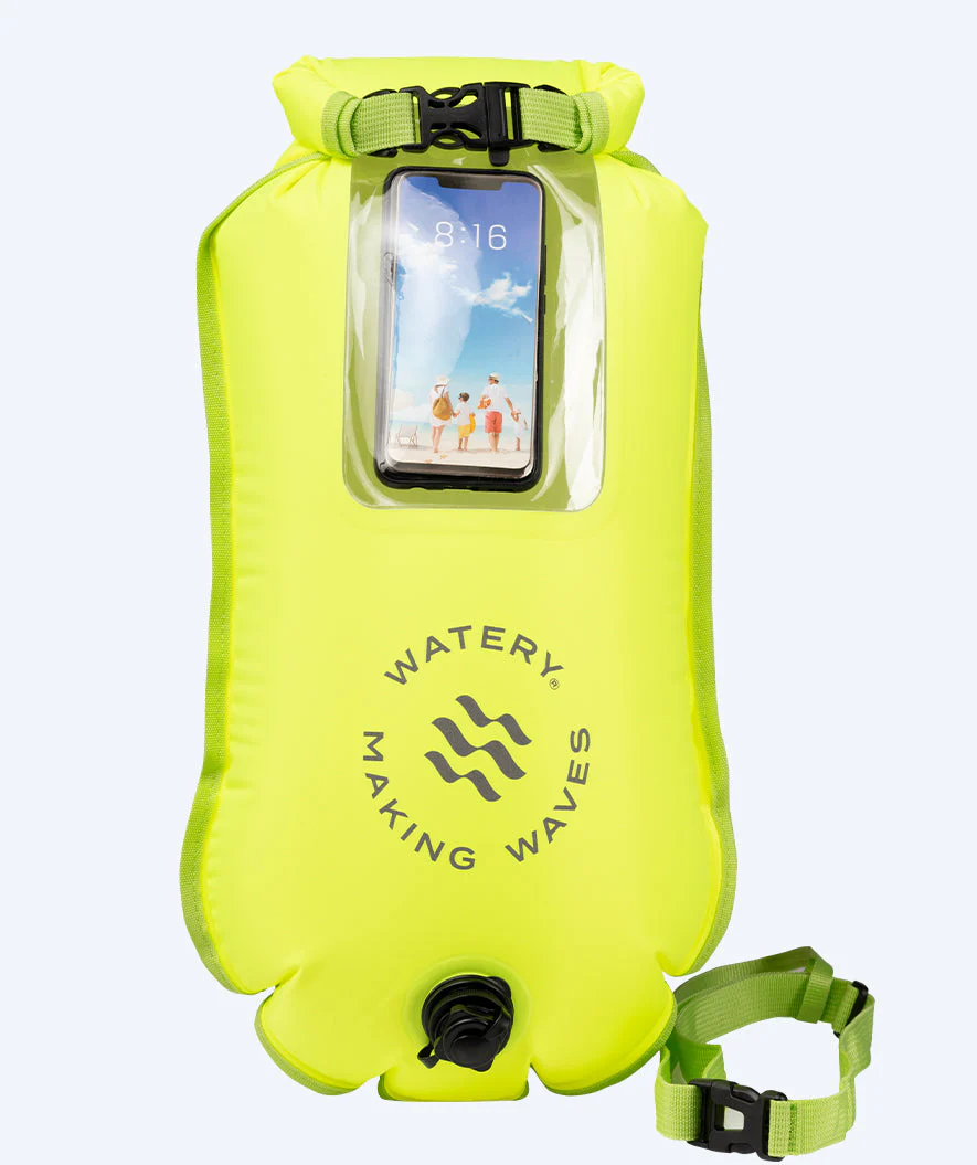 Watery Schwimmboje für Schwimmer - Window 28L - Fluo Gelb
