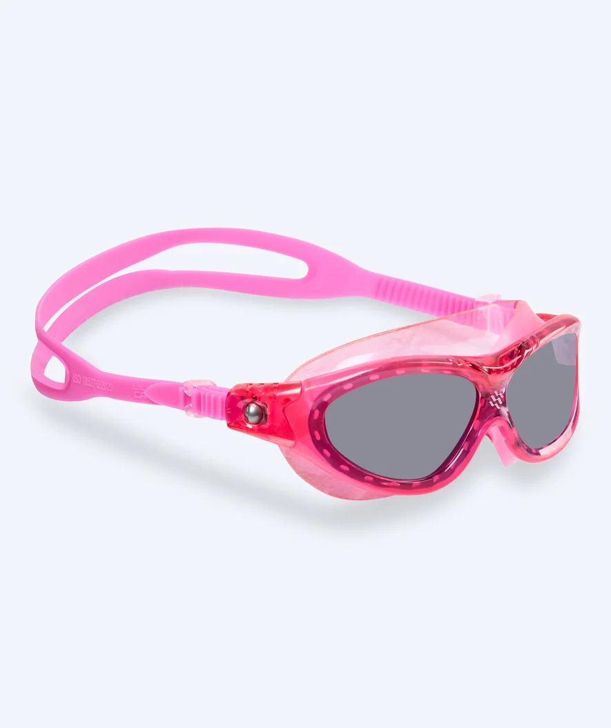 Watery Schwimmbrille für Kinder - Mantis 2.0 - Rosa (Smoke Scheiben)
