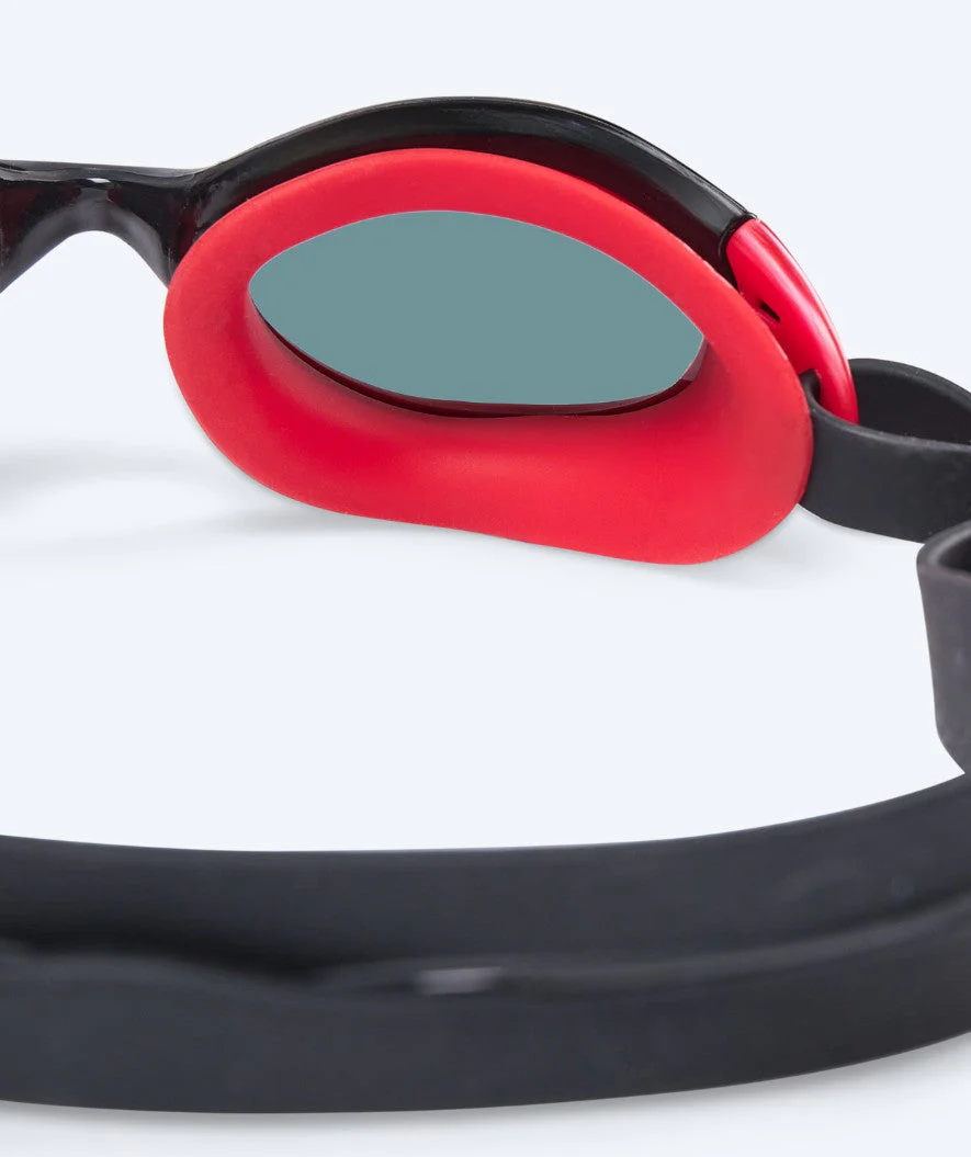 Watery Schwimmbrille für Kinder - Wade Active - Schwarz/Rot (Smoke Scheiben) - Image 3