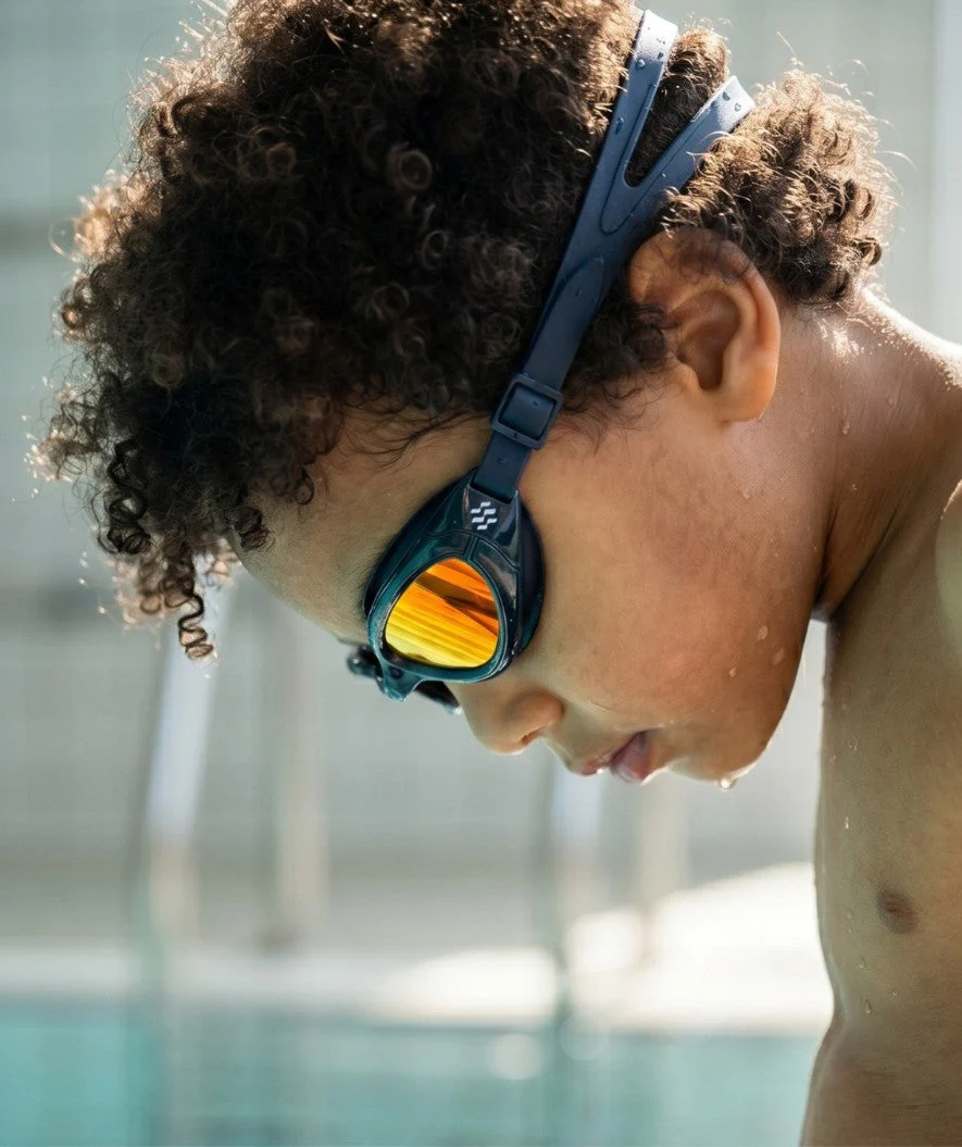 Watery Schwimmbrille für Kinder - Wade Mirror - Donkerblau/Gold - Image 5