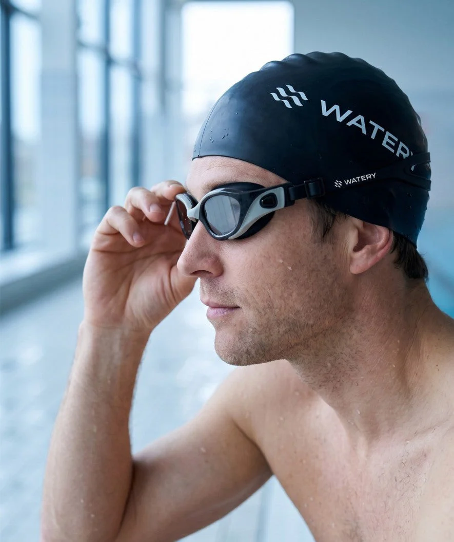 Watery Schwimmbrille für Freizeitschwimmer - Clyde Active - Grau (Smoke Scheiben) - Image 4