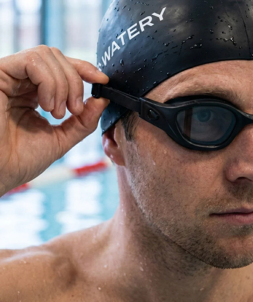 Watery Schwimmbrille für Freizeitschwimmer - Clyde Active - Schwarz (Smoke Scheiben) - Image 4