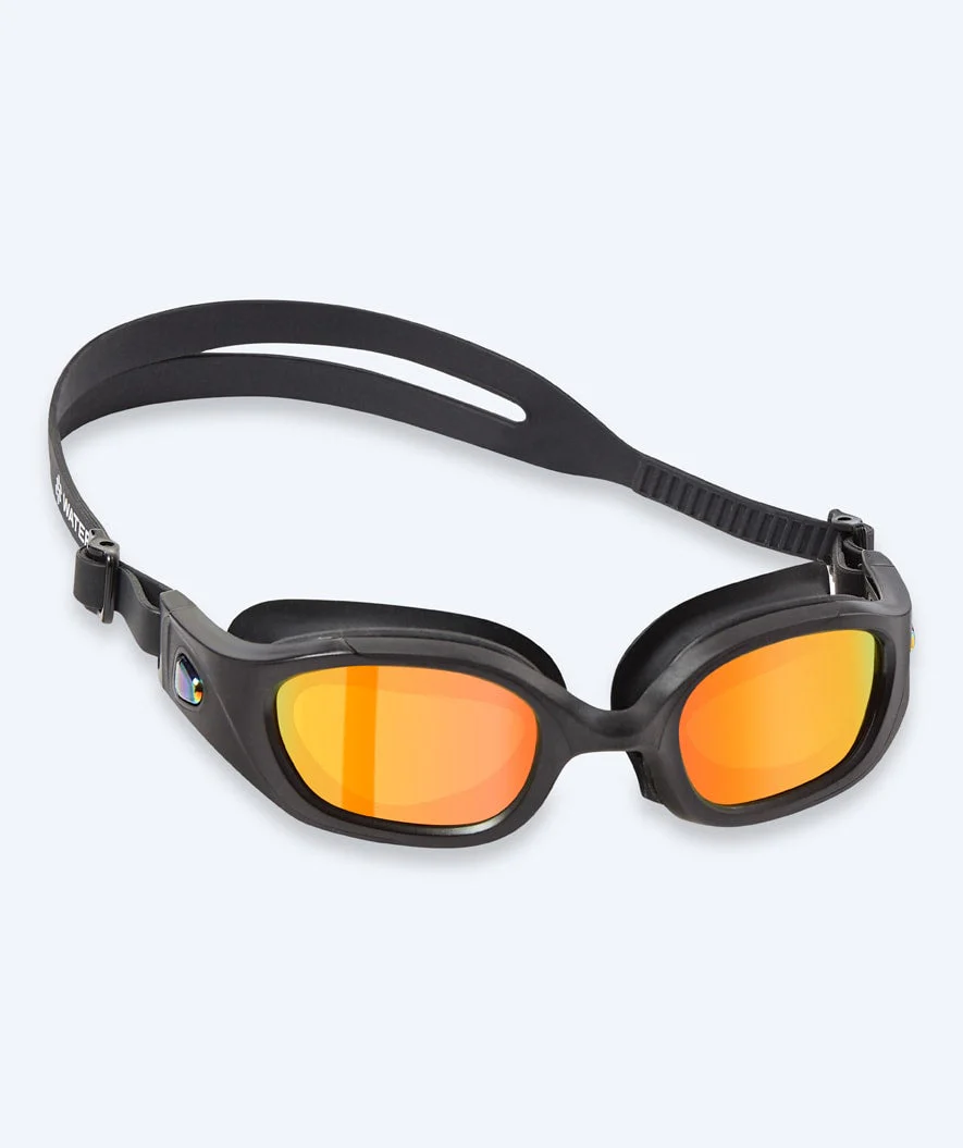 Watery Taucherbrille für Hobbytaucher - Clyde Mirror - Schwarz/Gold