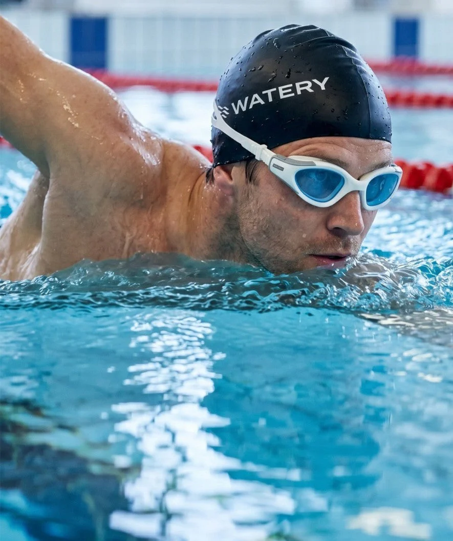 Watery Schwimmbrille für Freizeitschwimmer - Kelvin Active - Weiß/Hellblau - Image 5