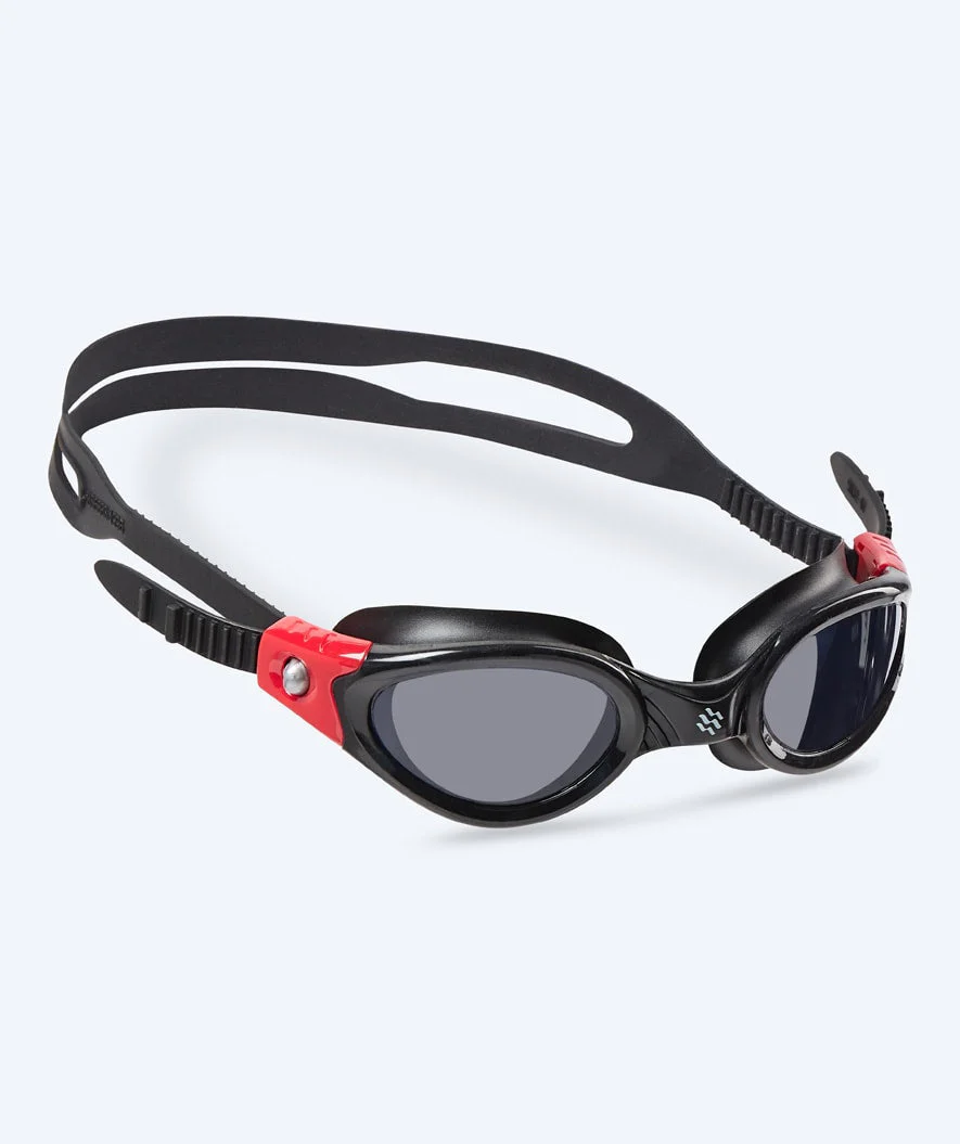 Watery Taucherbrille für Hobbytaucher - Pacific Active - Schwarz (Smoke Scheiben)