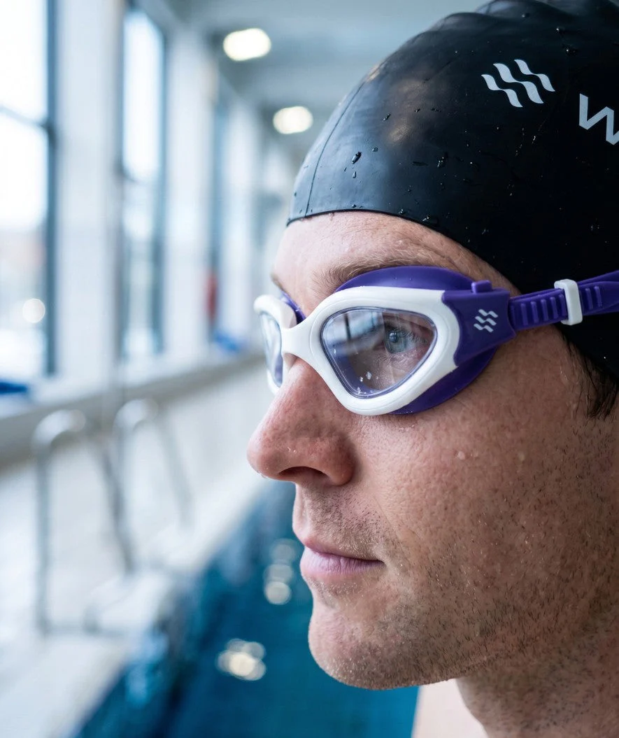 Watery Schwimmbrille für Freizeitschwimmer - Raven Active - Lila/Klar - Image 5