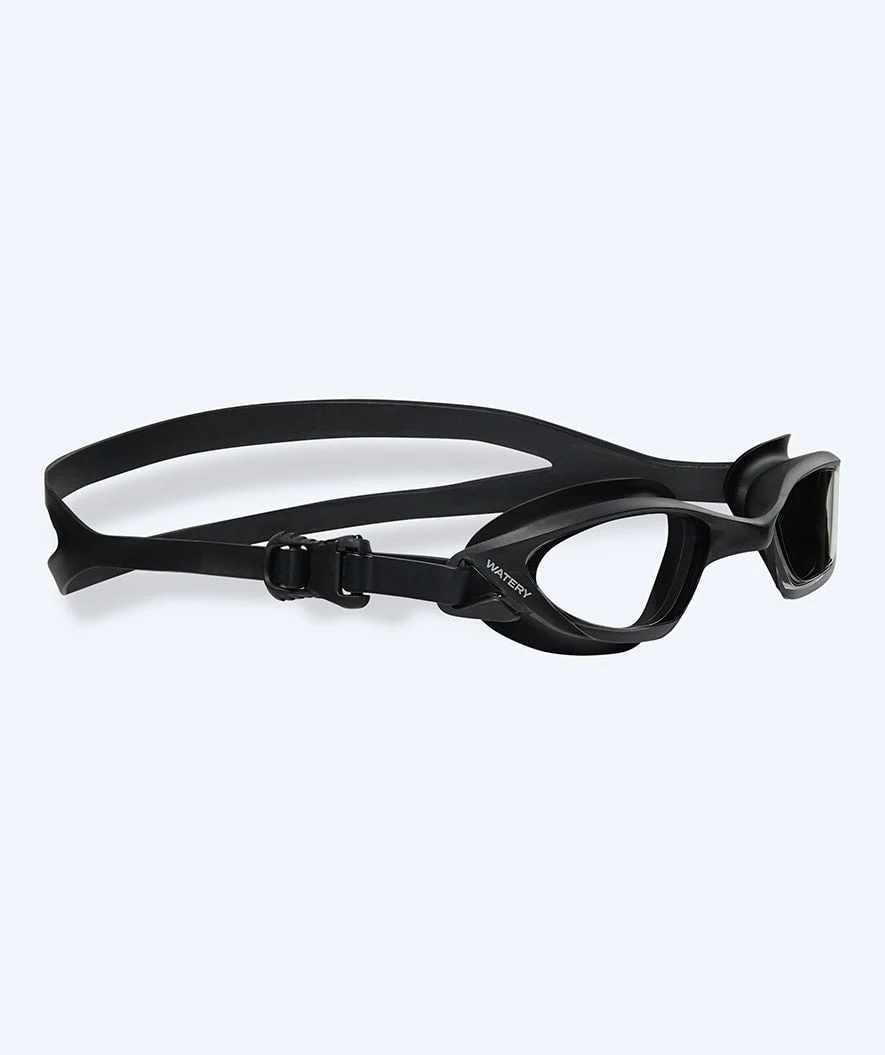 Watery Schwimmbrille für Freizeitschwimmer - Saunton - Schwarz/Klar