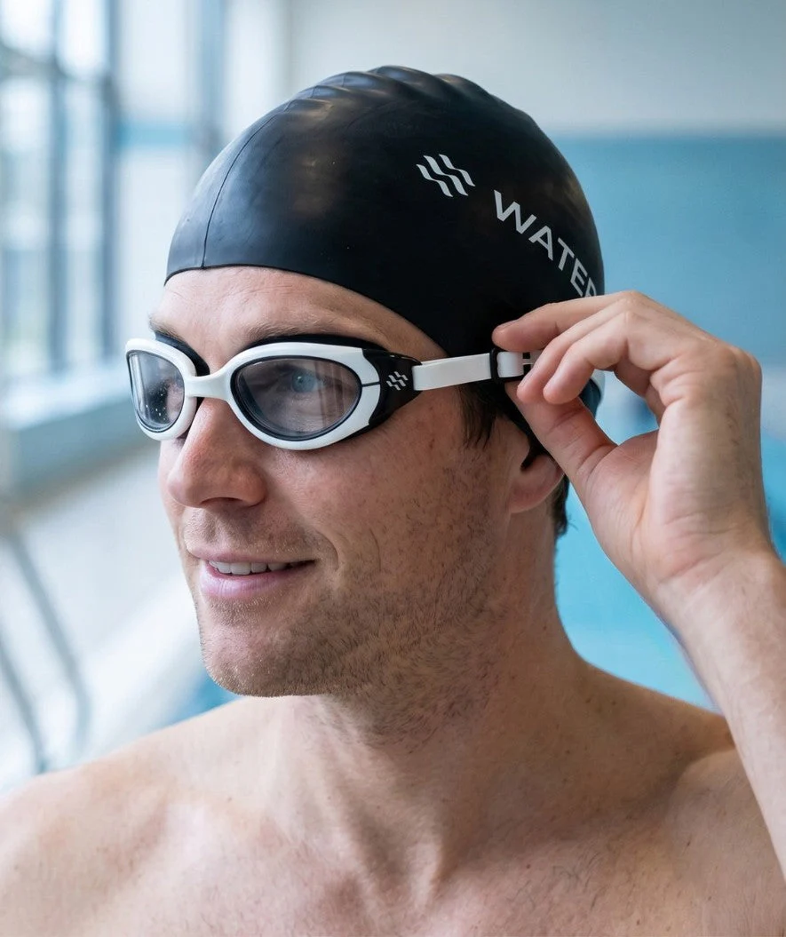 Watery Schwimmbrille für Freizeitschwimmer - Wade Active - Schwarz/Klar - Image 4