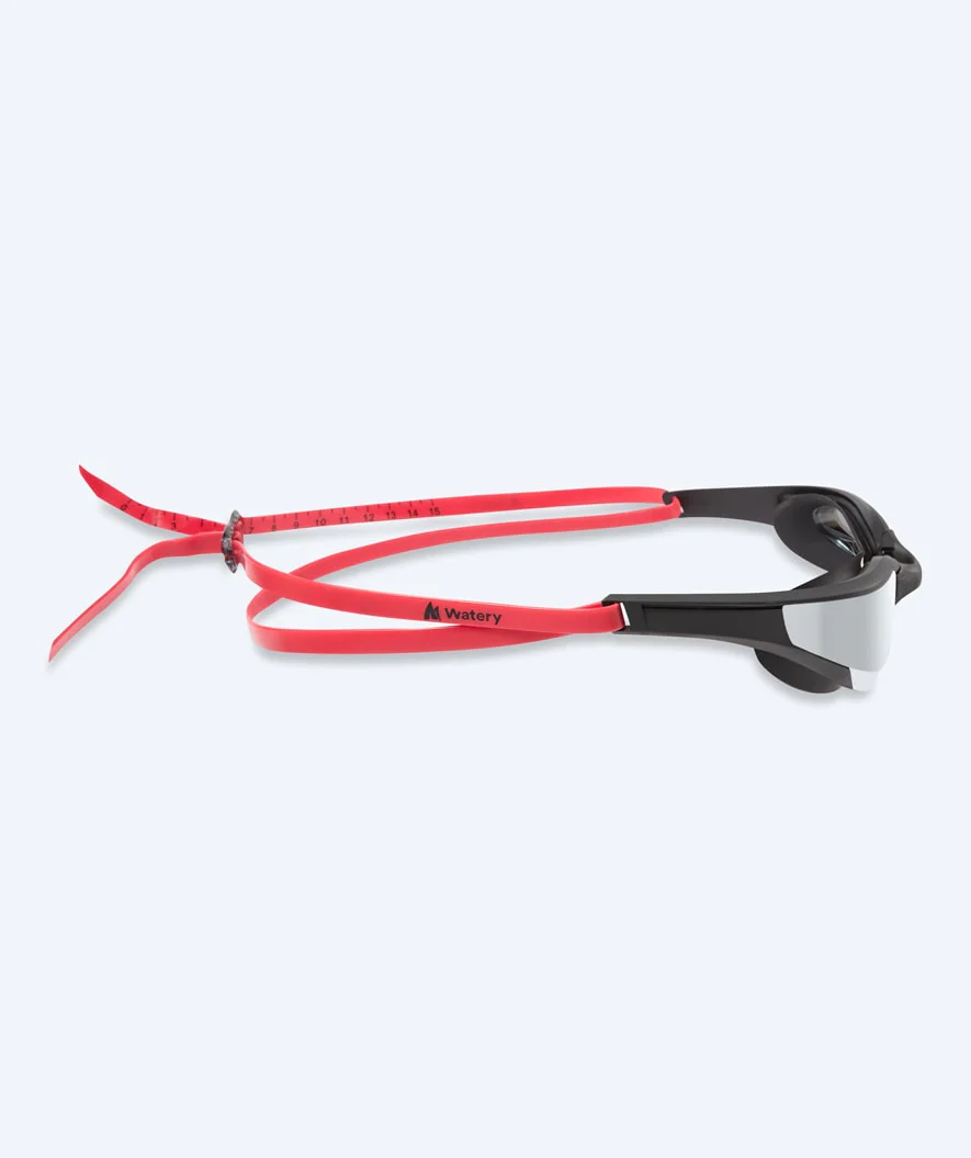 Watery Schwimmbrille - Instinct Elite Mirror - Rot/Silber - Image 4
