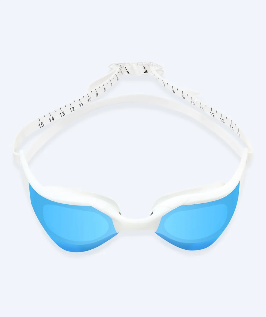 Watery Schwimmbrille - Instinct Elite Mirror - Weiß/Blau - Image 2
