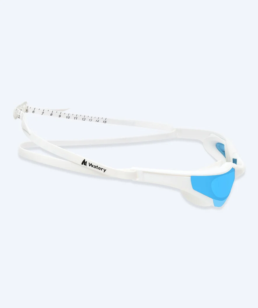 Watery Schwimmbrille - Instinct Elite Mirror - Weiß/Blau - Image 4