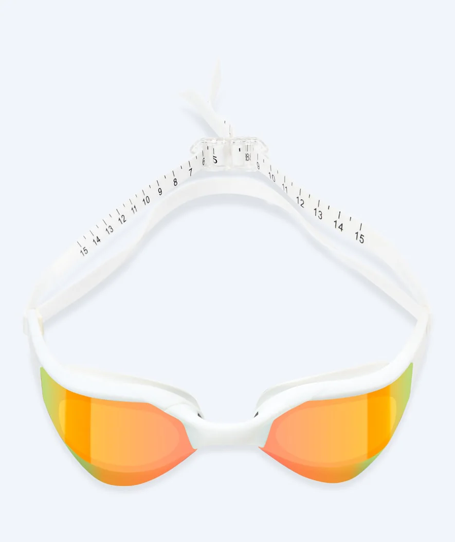 Watery Schwimmbrille - Instinct Elite Mirror - Weiß/Gold - Image 2