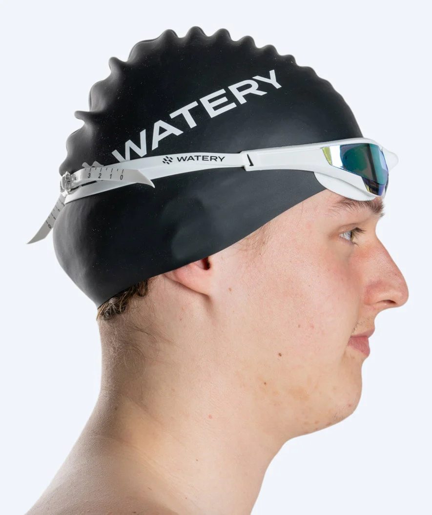 Watery Schwimmbrille - Instinct Elite Mirror - Weiß/Gold - Image 9