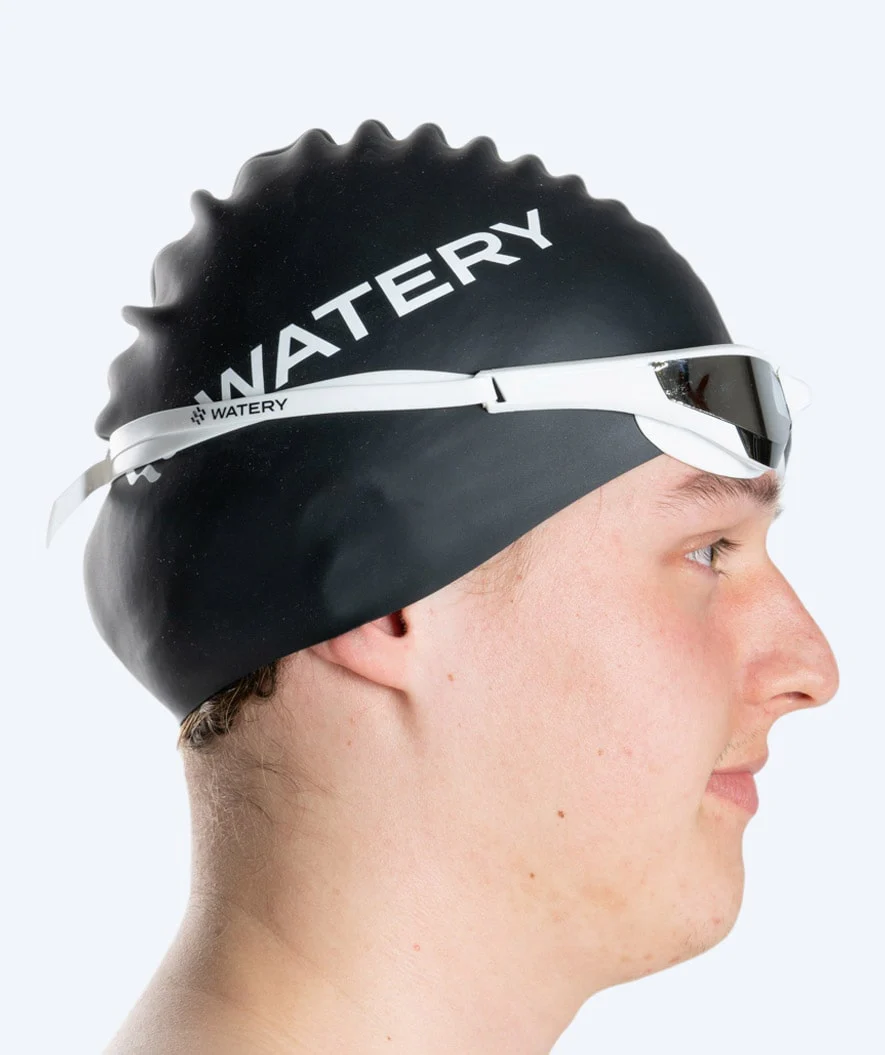 Watery Schwimmbrille - Instinct Elite Mirror - Weiß/Silber - Image 10