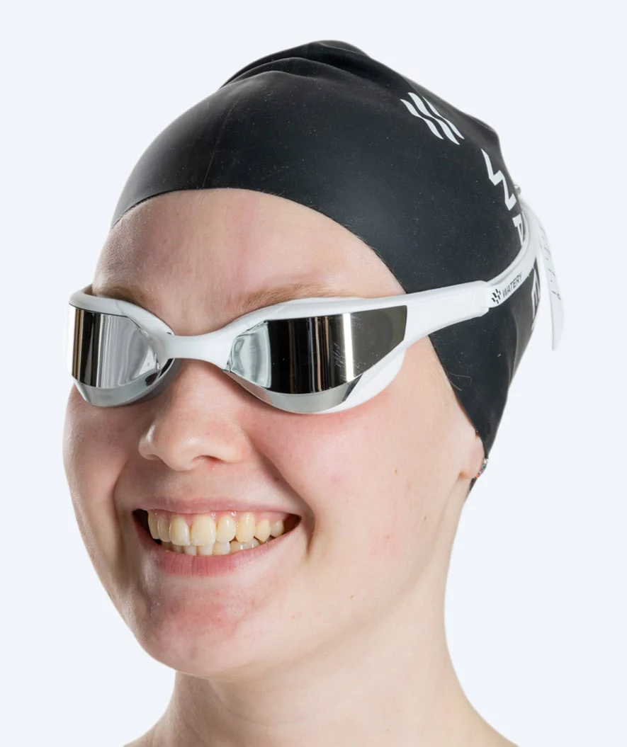Watery Schwimmbrille - Instinct Elite Mirror - Weiß/Silber - Image 11