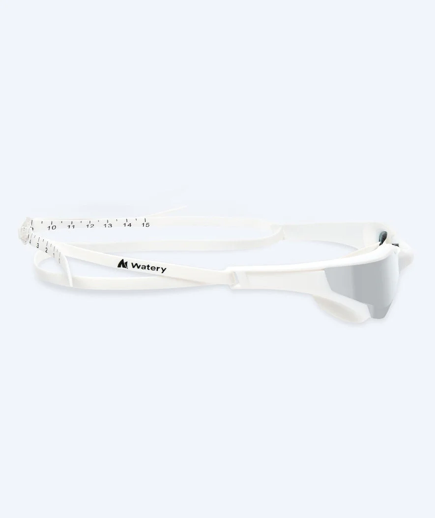 Watery Schwimmbrille - Instinct Elite Mirror - Weiß/Silber - Image 4