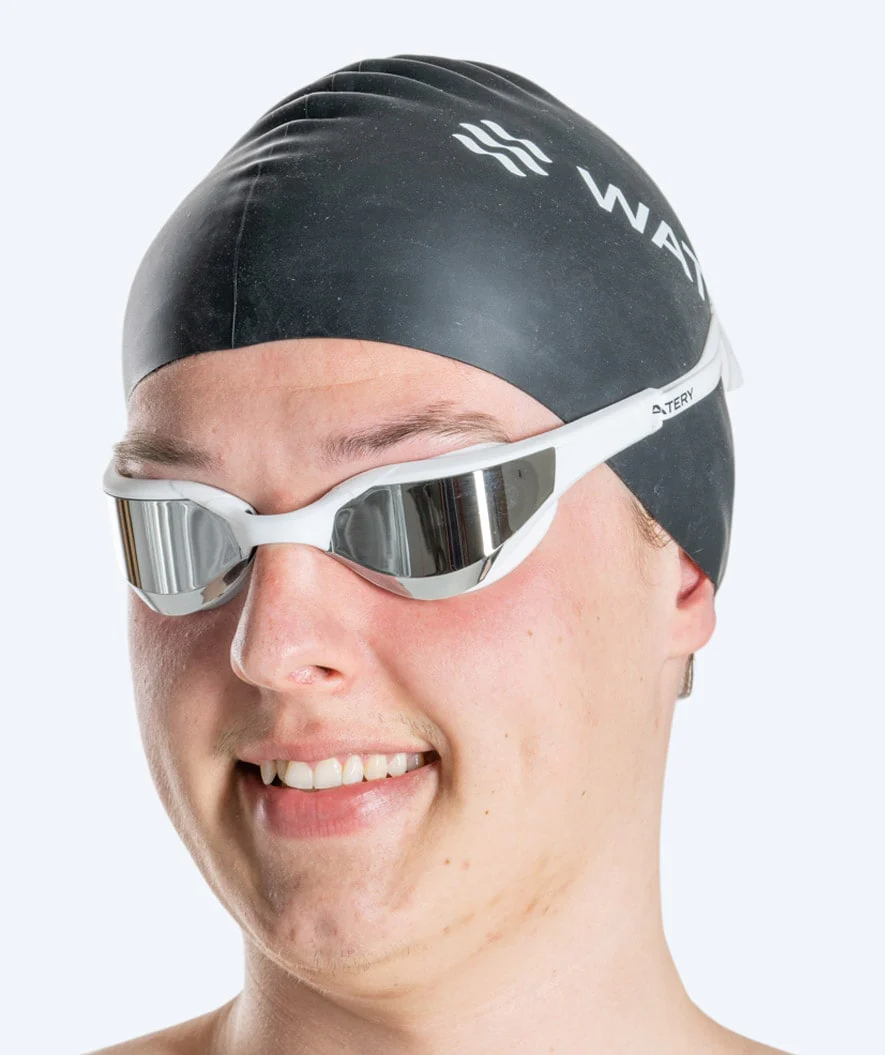 Watery Schwimmbrille - Instinct Elite Mirror - Weiß/Silber - Image 8