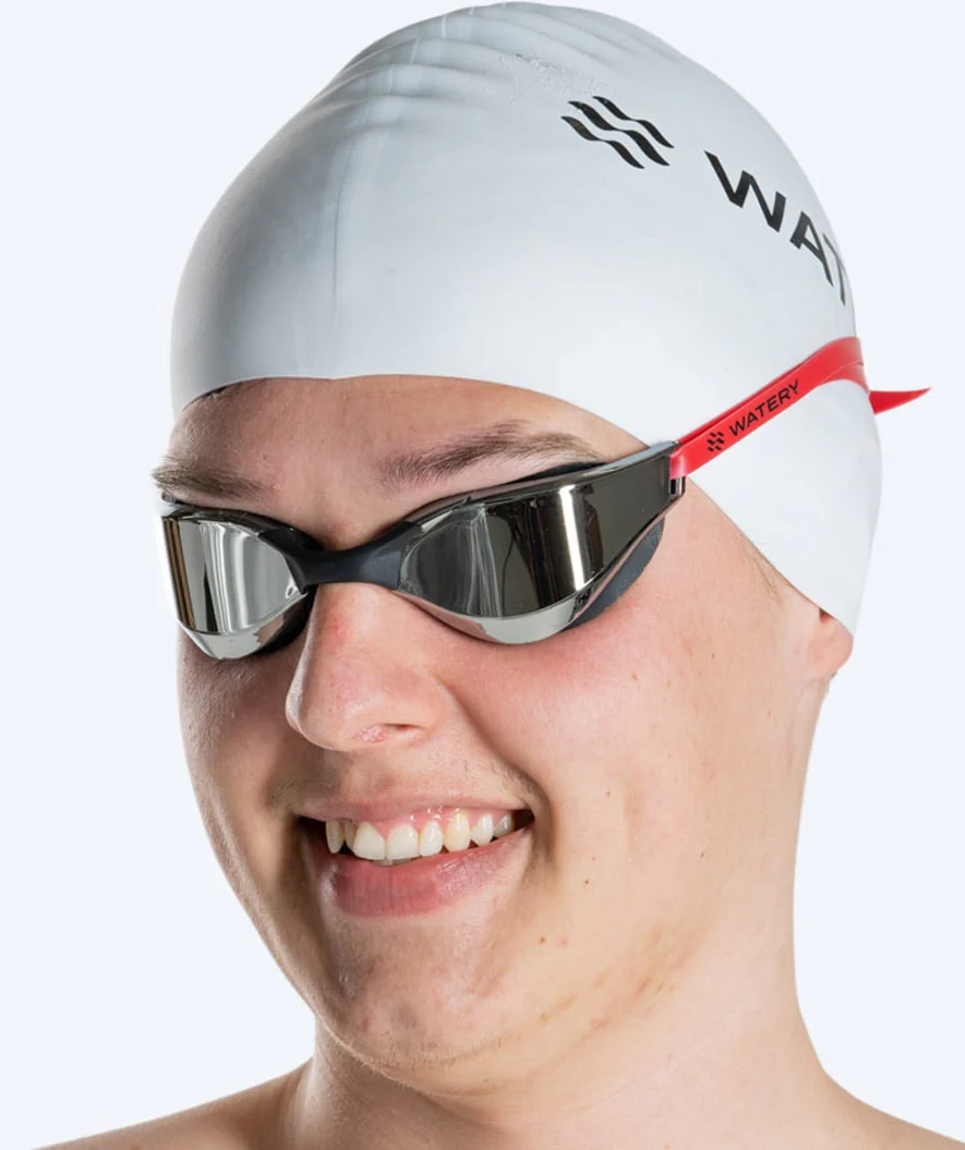 Watery Schwimmbrille - Instinct Mirror - Rot/Silber - Image 11