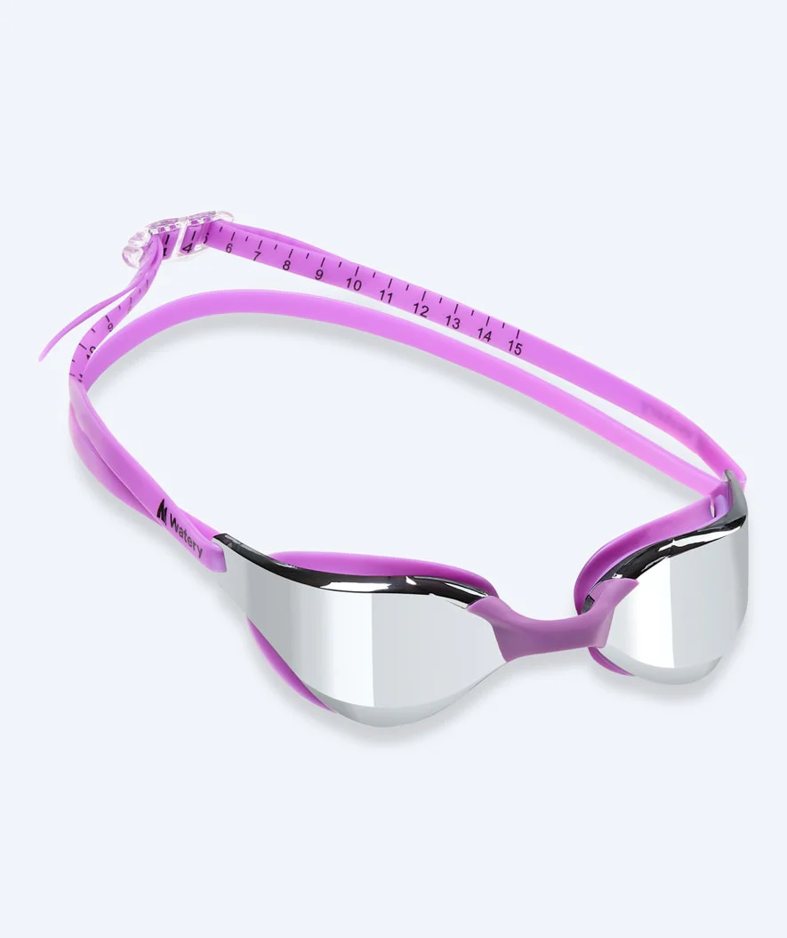 Watery Schwimmbrille - Instinct Mirror - Lila/Silber