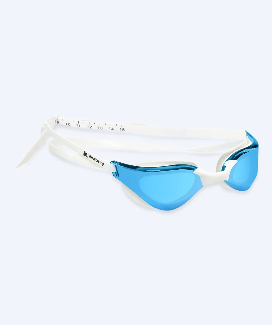 Watery Schwimmbrille - Instinct Mirror - Weiß/Blau