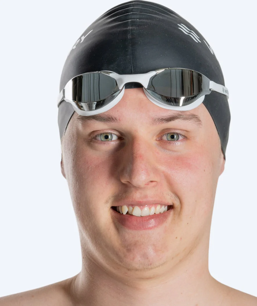 Watery Schwimmbrille - Instinct Mirror - Weiß/Silber - Image 10