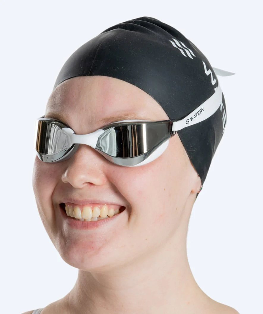 Watery Schwimmbrille - Instinct Mirror - Weiß/Silber - Image 11