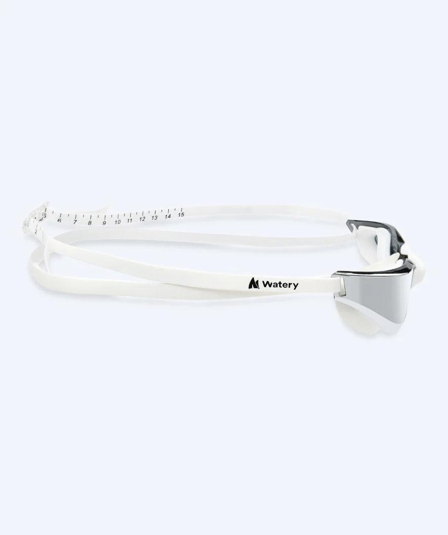 Watery Schwimmbrille - Instinct Mirror - Weiß/Silber - Image 4