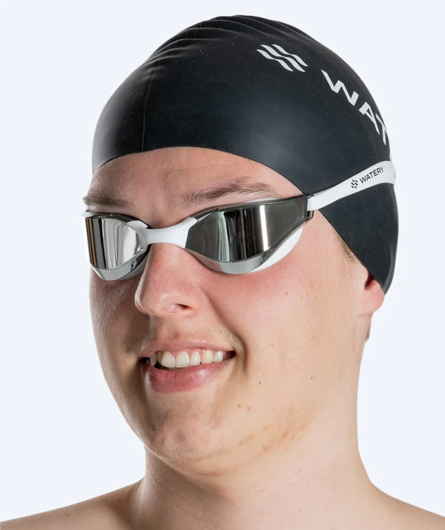 Watery Schwimmbrille - Instinct Mirror - Weiß/Silber - Image 8