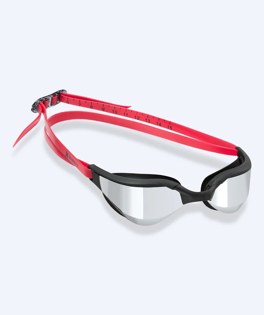 Watery Schwimmbrille - Instinct Ultra Mirror - Rot/Silber