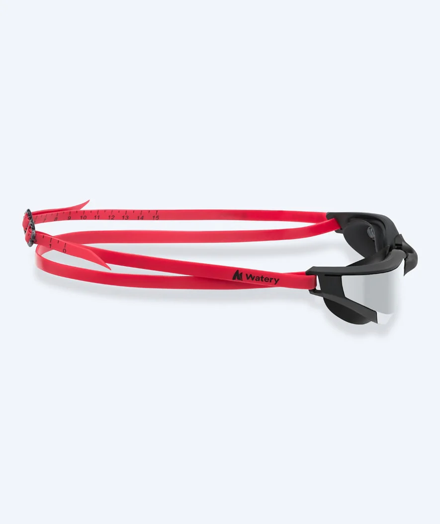 Watery Schwimmbrille - Instinct Ultra Mirror - Rot/Silber - Image 4