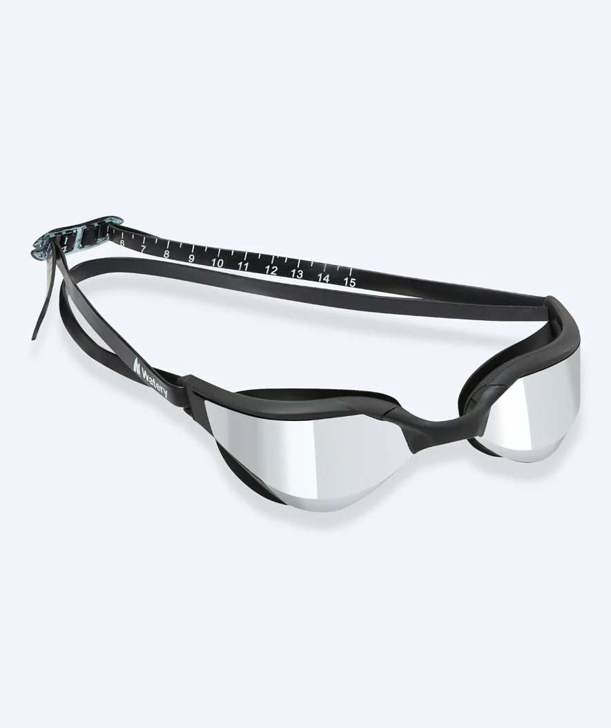 Watery Schwimmbrille - Instinct Ultra Mirror - Schwarz/Silber