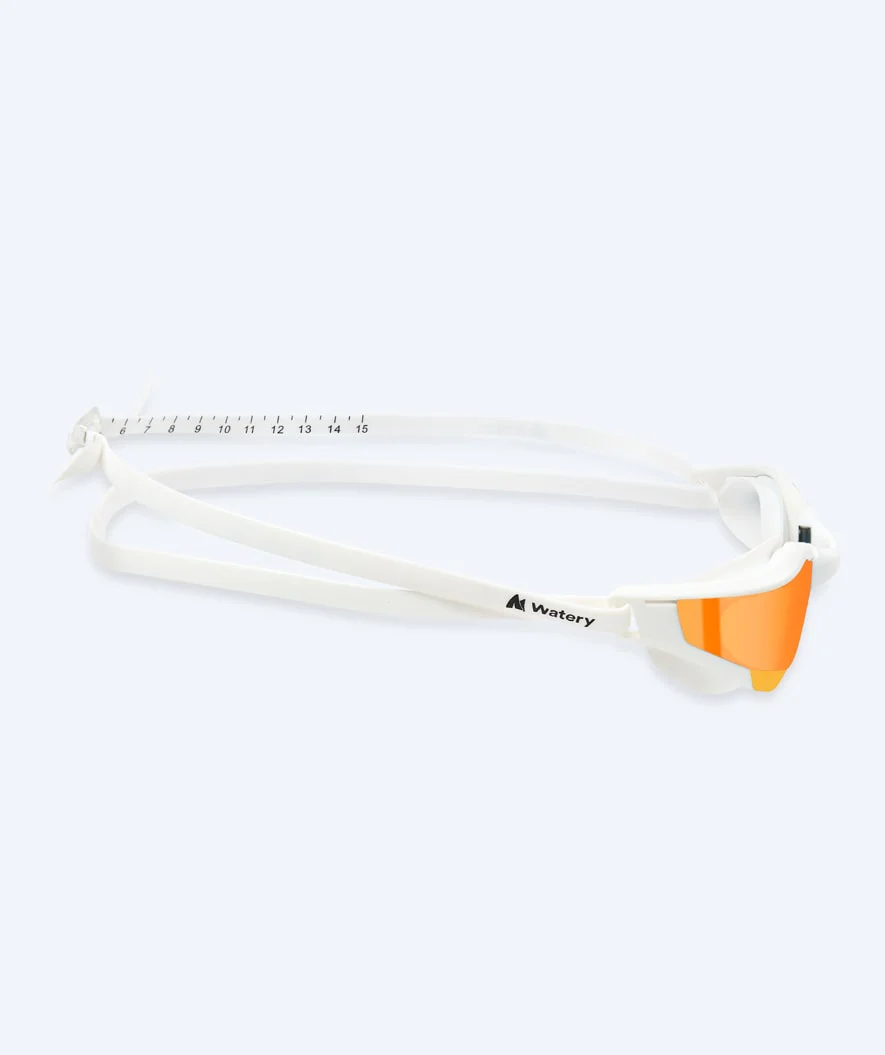 Watery Schwimmbrille - Instinct Ultra Mirror - Weiß/Gold - Image 4