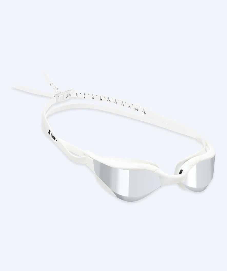 Watery Schwimmbrille - Instinct Ultra Mirror - Weiß/Silber