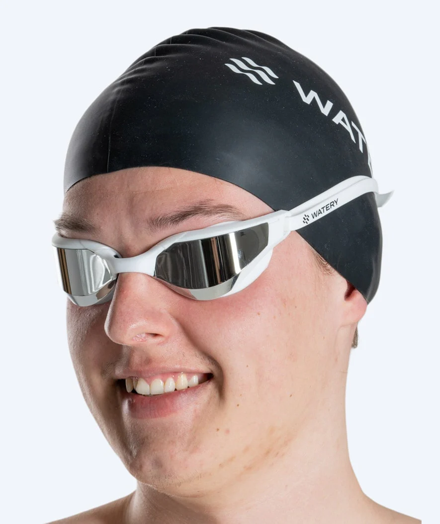 Watery Schwimmbrille - Instinct Ultra Mirror - Weiß/Silber - Image 11