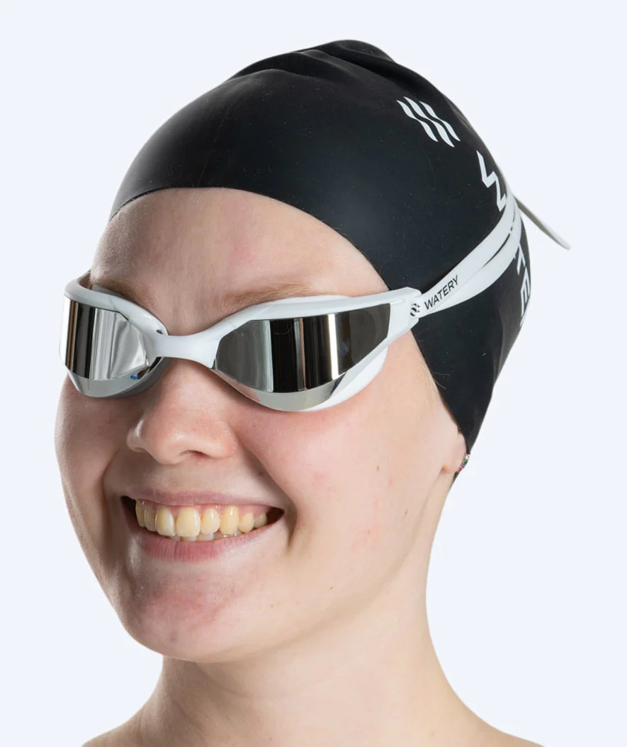 Watery Schwimmbrille - Instinct Ultra Mirror - Weiß/Silber - Image 15