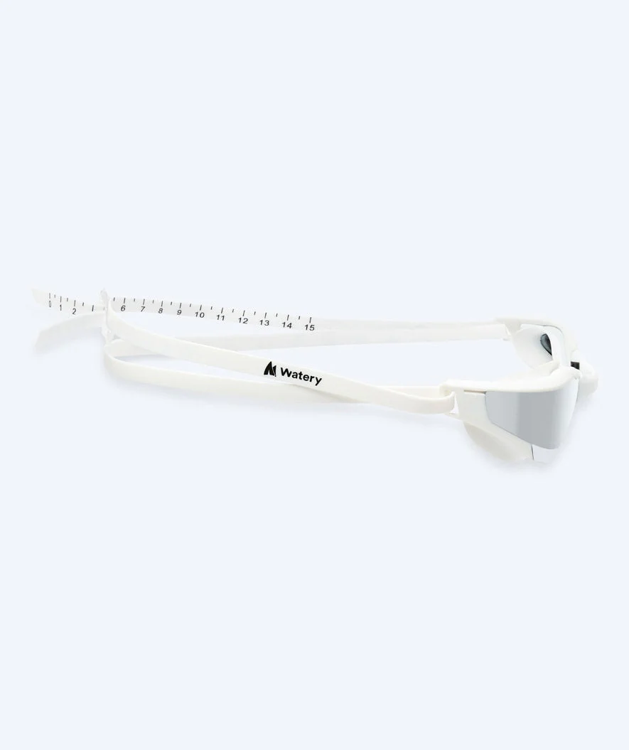 Watery Schwimmbrille - Instinct Ultra Mirror - Weiß/Silber - Image 4