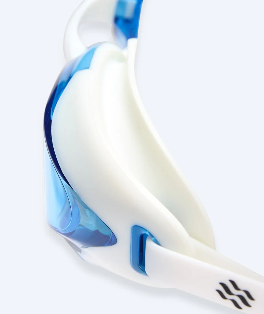 Watery Elite Schwimmbrillen - Poseidon Ultra Mirror - Weiß/Blau - Image 5