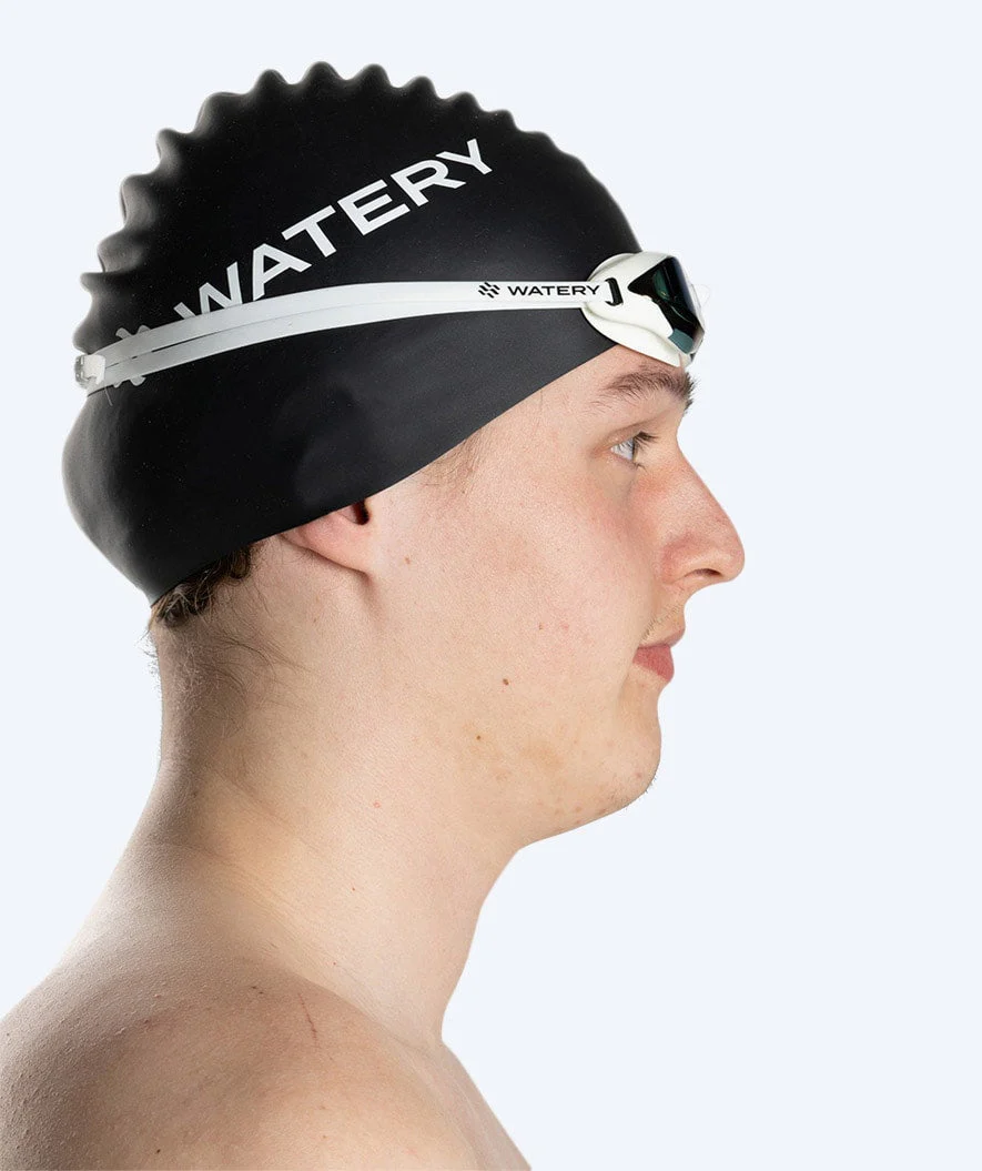 Watery Elite Schwimmbrillen - Poseidon Ultra Mirror - Weiß/Blau - Image 9
