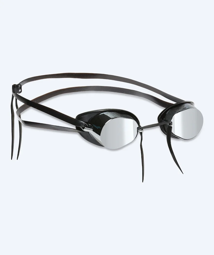 Watery Schwimmbrille - Proflex Swedish Mirror - Schwarz/Silber